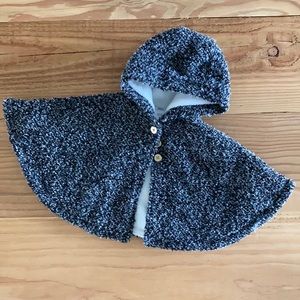 Baby cape with hood